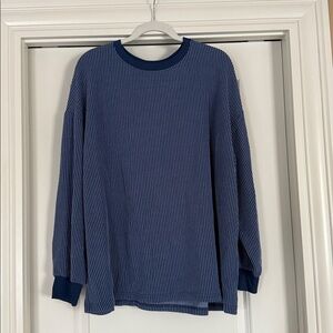 Striped Blue Long Sleeve Top